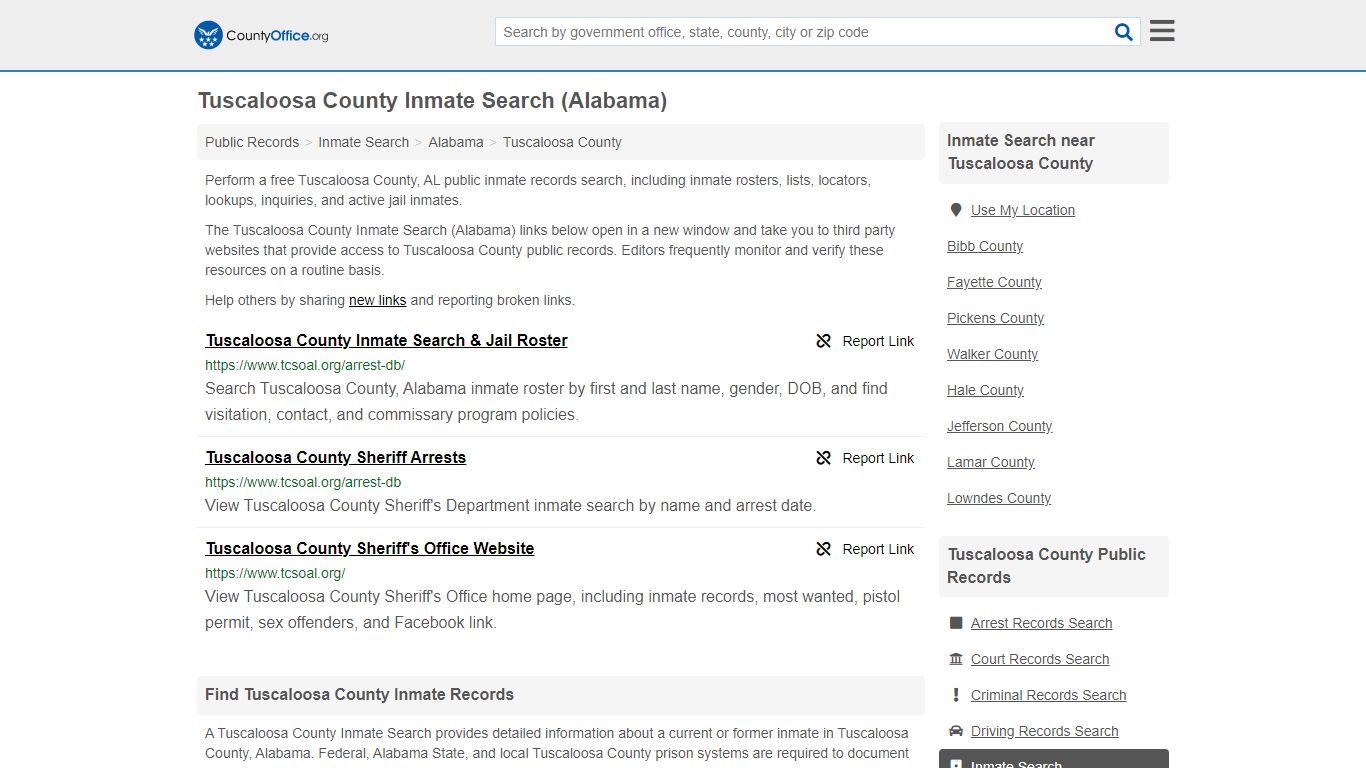 Inmate Search - Tuscaloosa County, AL (Inmate Rosters ...